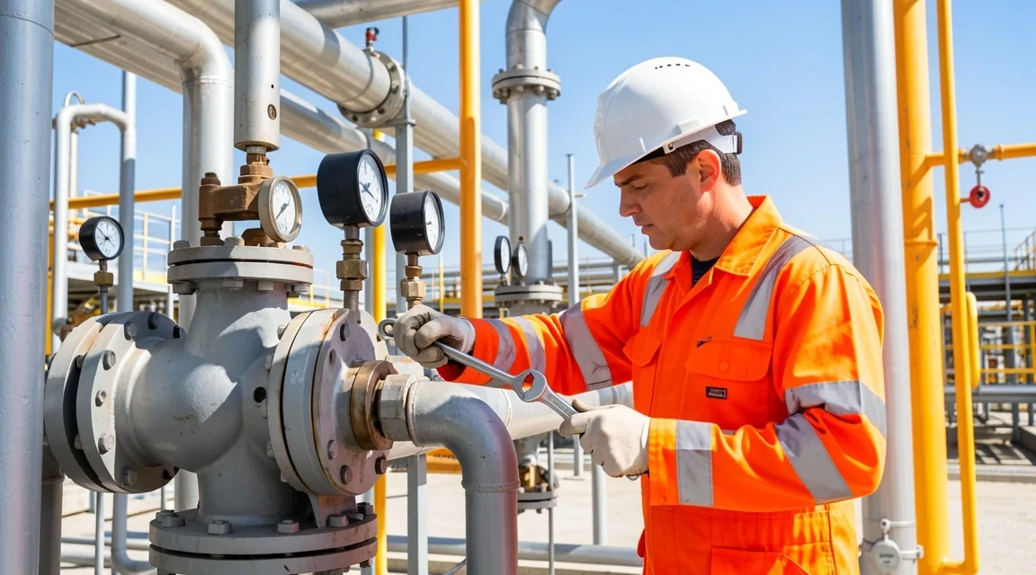 Técnico de mantenimiento en planta de tratamiento de crudo